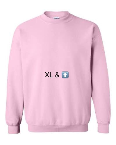 Build a crew sweatshirt -Adult sizes XL-3X